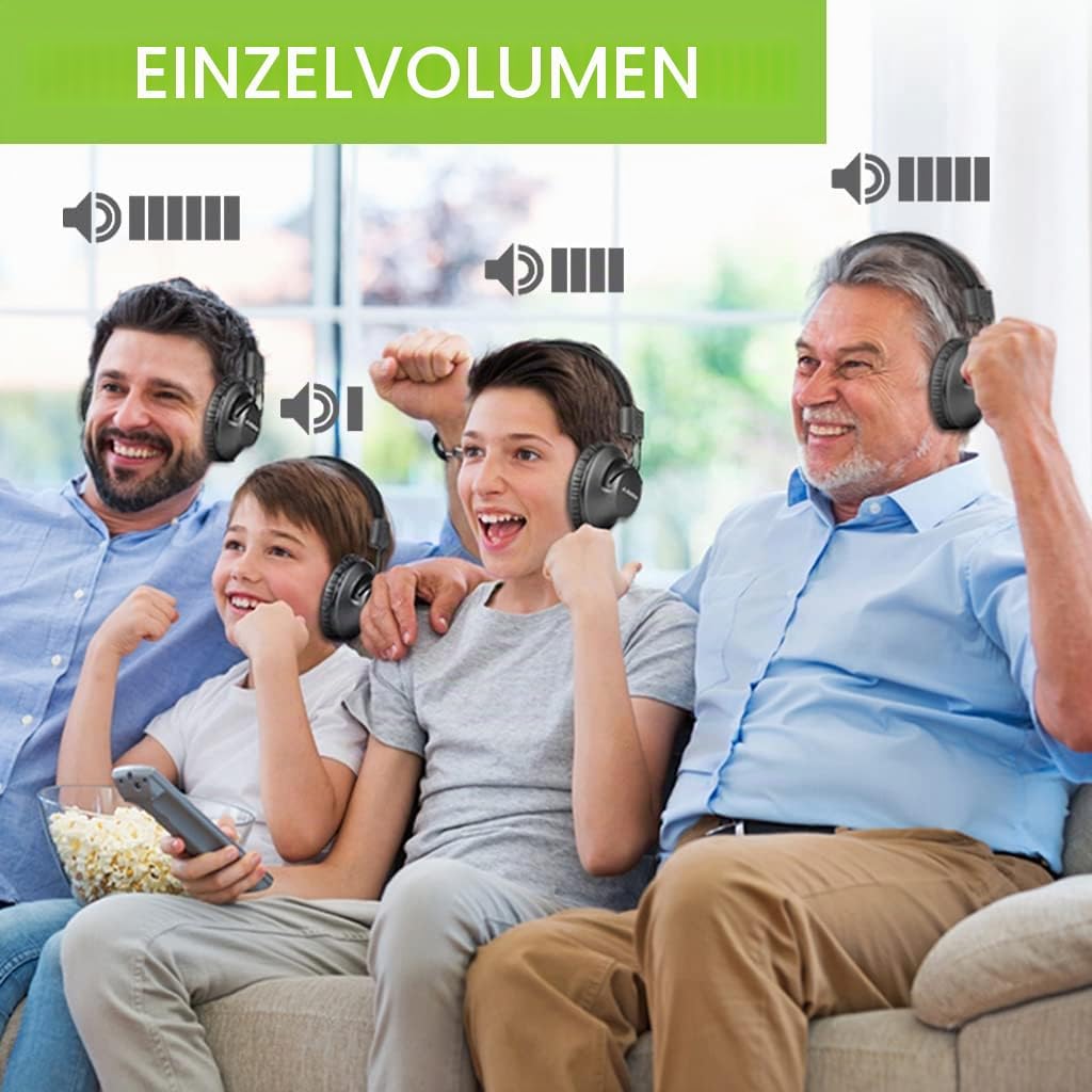 Avantree Addieren-on 2.4G RF Kabellose Kopfhörer (Audition) Mehrfaches Abhörsystem Kompatibel mit[Qu