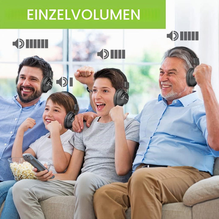 Avantree Addieren-on 2.4G RF Kabellose Kopfhörer (Audition) Mehrfaches Abhörsystem Kompatibel mit[Qu