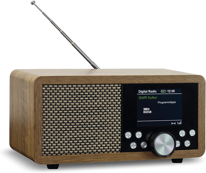 Dynavox DBT600 DAB+ Radio, tragbares, digitales UKW Radio, ideal als Küchenradio, Badradio, Büroradi