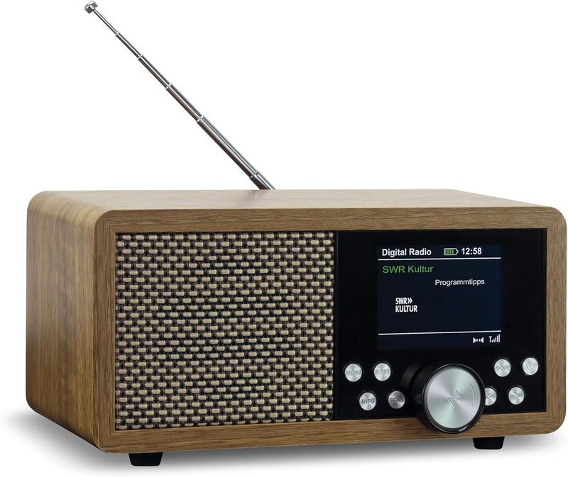 Dynavox DBT600 DAB+ Radio, tragbares, digitales UKW Radio, ideal als Küchenradio, Badradio, Büroradi