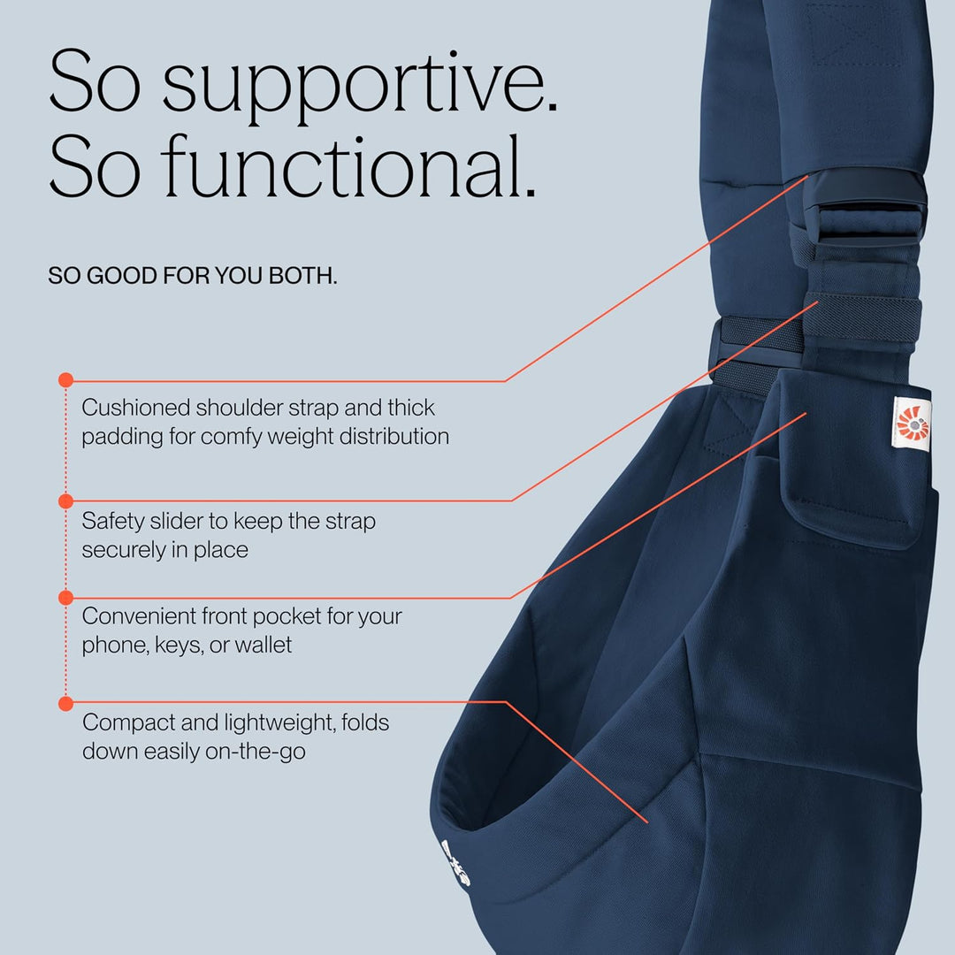 Ergobaby Upsie Sling Babyhüfttrage, Ergonomische Hüfttrage für Babys und Kleinkinder ab 6 Monaten (7