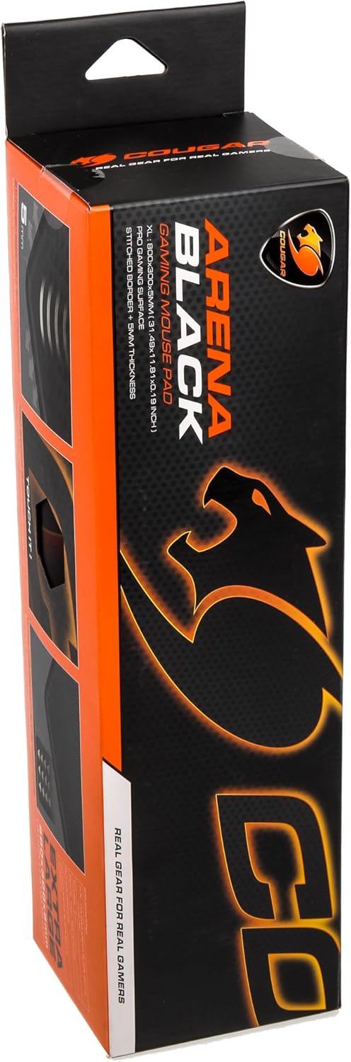 COUGAR Gaming Arena Schwarz Spiel- - Mauspads (Schwarz, Bild, Stoff, Kautschuk, Spiel-Mauspads)