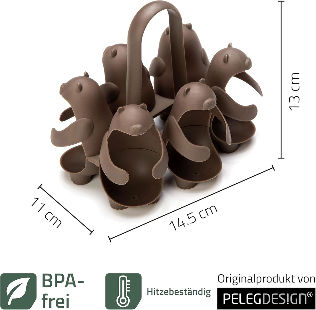PELEG DESIGN - Eggbears | Universal-Eierhalter | Eierkocher | Eierbecher | Eierbox | Eierbecher lust