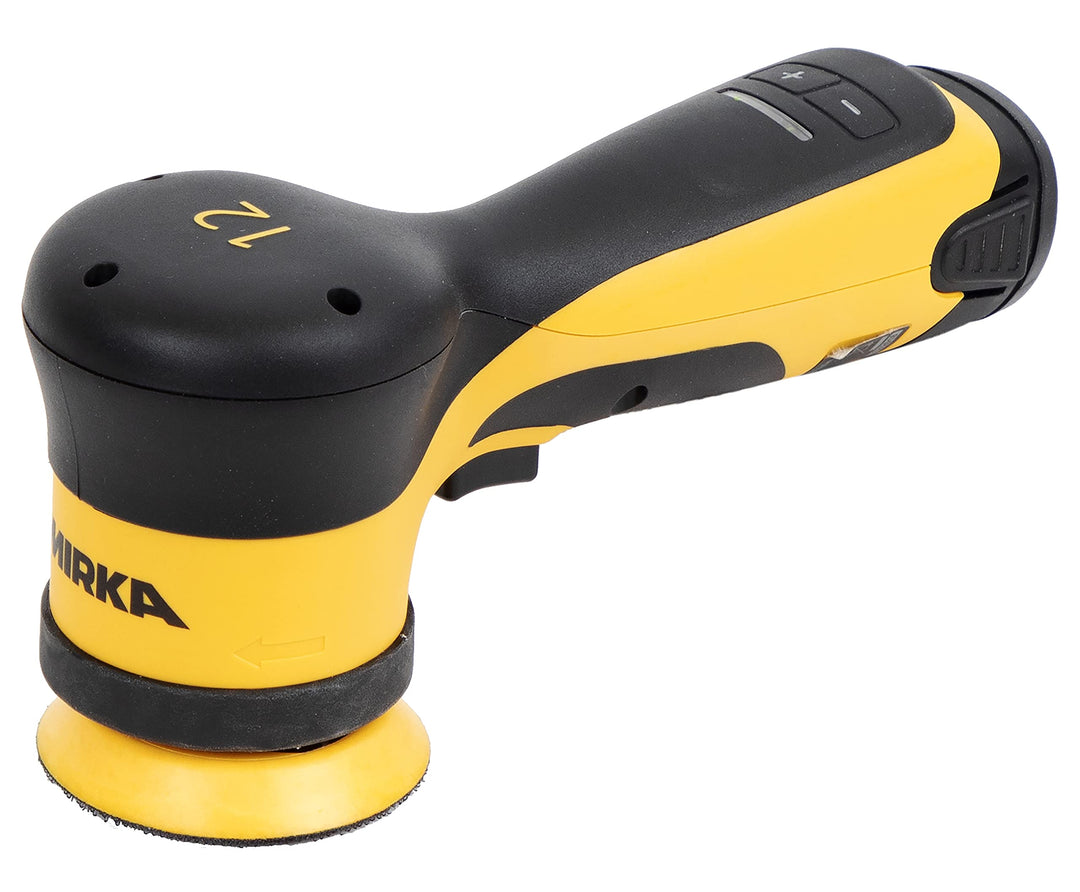 Mirka AROP-B 312 / Akku Poliermaschine/Ø 77mm / 4.000 – 7.000 U/min/max. 12V / inkl. 2.5Ah Akku / 12