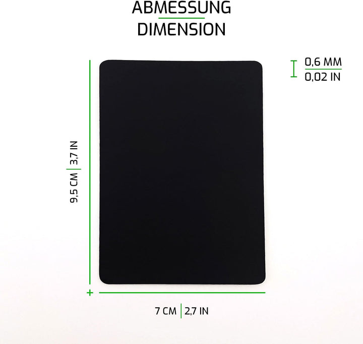 SensoryBoost DIY Grip Tape 4 x Pads - Rutschfeste, Schweissabsorbierende Aufkleber (95×70 mm), Ultra