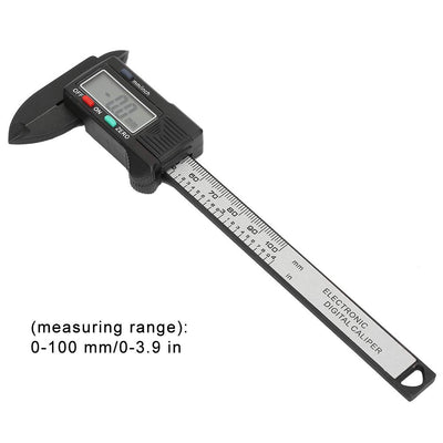 Digital Messschieber, Elektronischer Schieblehre Digital 100 mm mit Grossem Flüssigkristalldisplay (