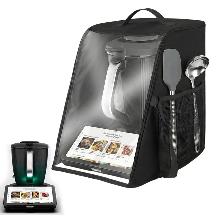 Abdeckhaube für Thermomix TM7, Wasserdichte und staubdichte Schutzhülle mit transparentem Sichtfenst