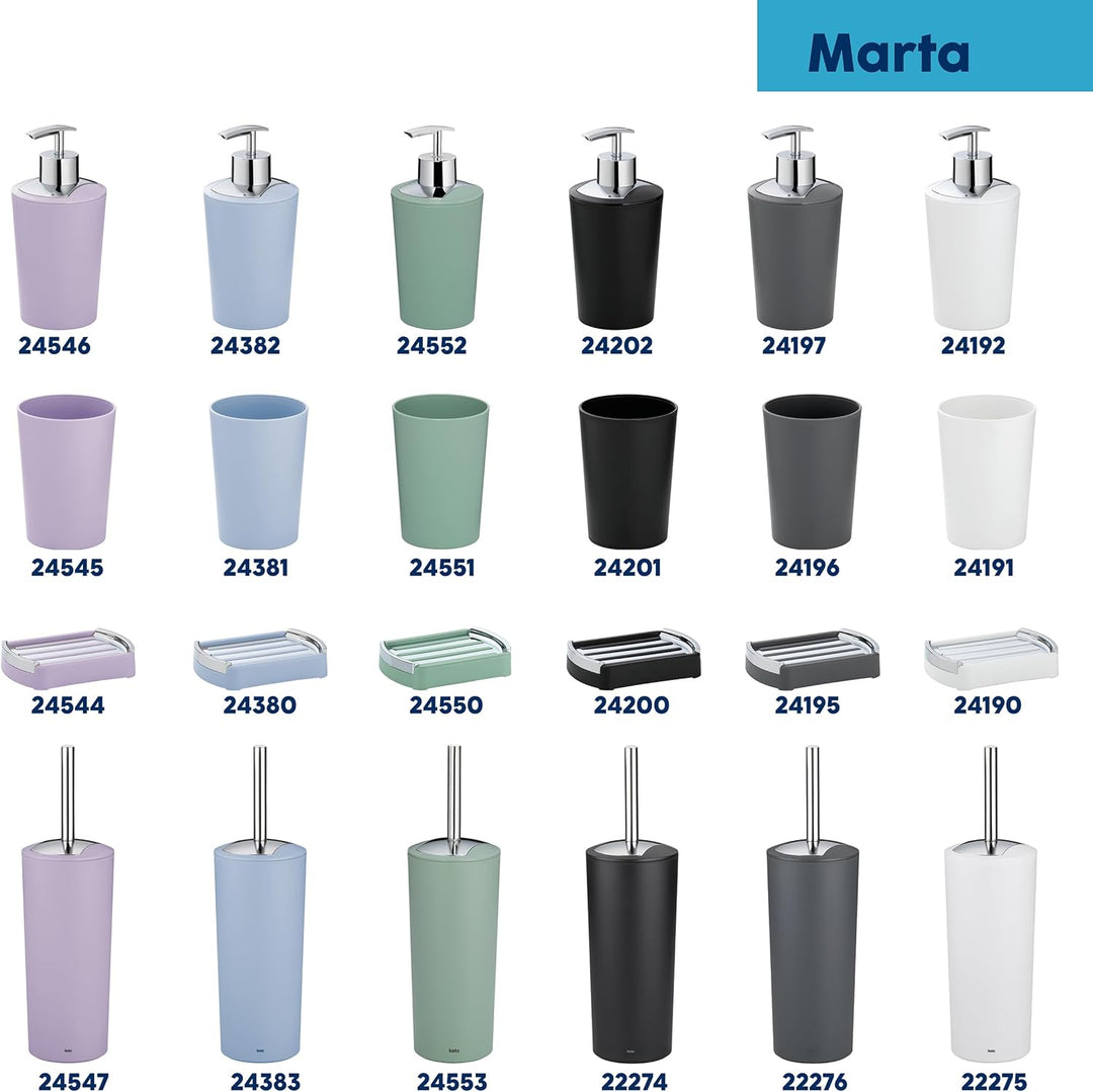 kela Schwingdeckeleimer violett, Kosmetikeimer 5l mit Schwingdeckel, Kunststoff, MARTA, Mülleimer Ba