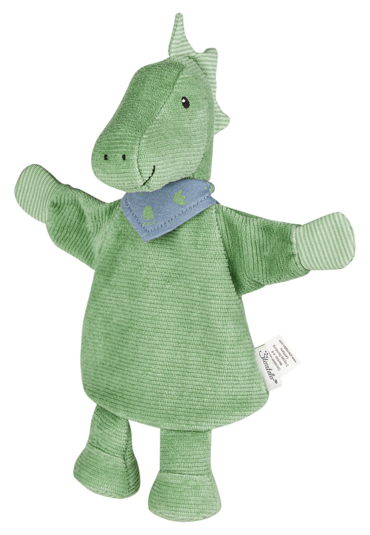 Sterntaler Kinder Handpuppe Dino Rexi - weiches Spielzeug zum Puppentheater, Erzählen, Kuscheln & Sp