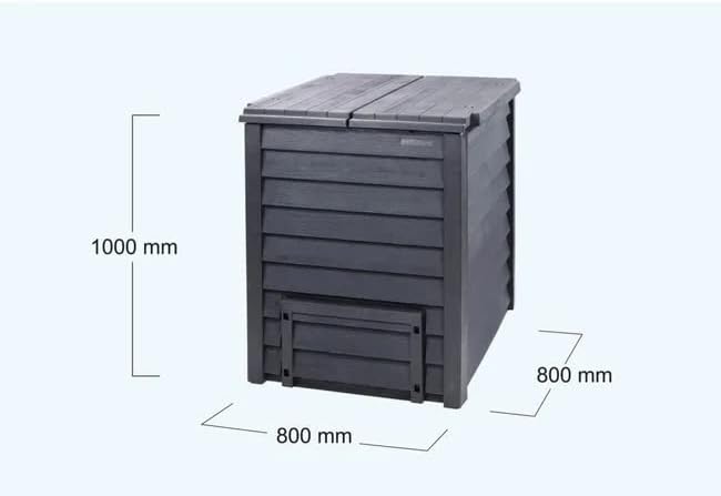 Garantia Thermo-Wood Komposter 600 L anthrazit Holzoptik