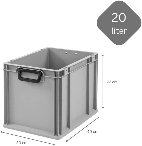 Mega Deal | 10x Proregal Eurobox NextGen Portable Duo |HxBxT 22x30x40cm HxBxT 22x30x40cm Grau, HxBxT