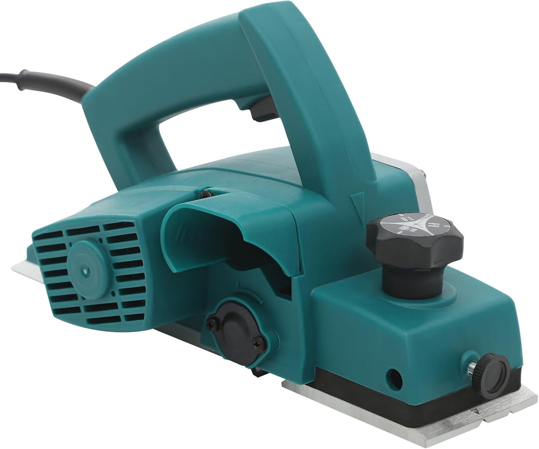 600W Elektrohobel, Hobelmaschine, Handhobel Elektrisch, 16500r/min, Hobelbreite 82mm, Hobeltiefe 0-2