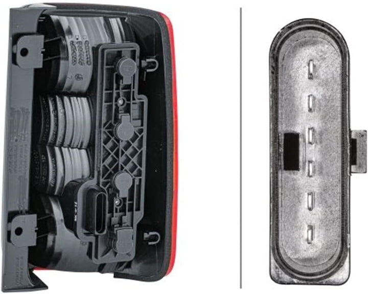 HELLA 2VP 354 999-011 Heckleuchte - Glühlampe - links - für u.a. VW Caddy III Box (2Ka, 2Kh, 2Ca, 2C