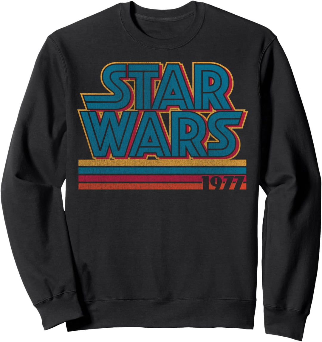 Star Wars Super Retro Striped Logo 1977 Sweatshirt
