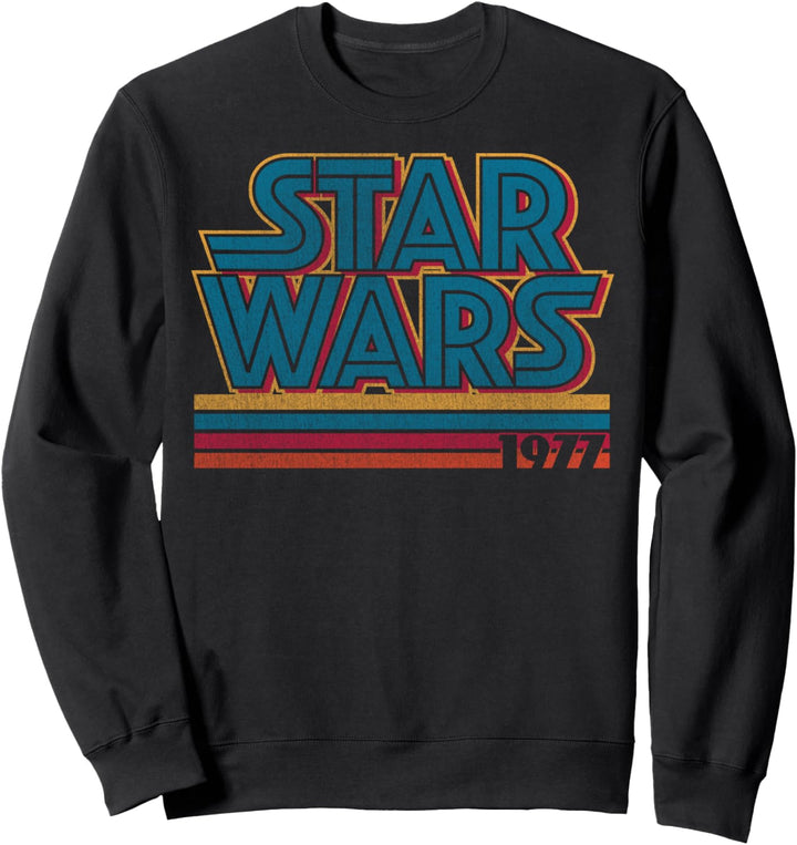 Star Wars Super Retro Striped Logo 1977 Sweatshirt