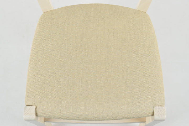 TM C S Tommychairs Klassischer Cross Stuhl für Küche, Bar, Esszimmer, mit Gestell aus Buchenholz lac