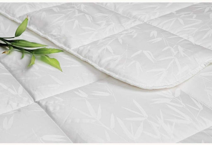 Tiara Bambus Baumwolle Blumenmuster 100% Baumwolle Steppdecke, Weiss, Doppel (195 x 215 cm)