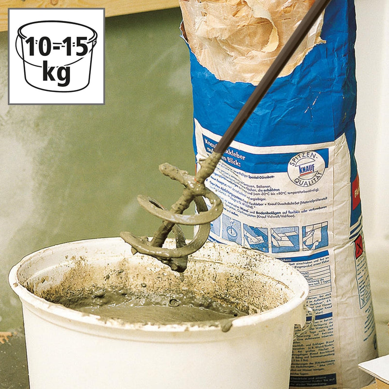 wolfcraft 1703000 Mörtel- und Klebermischer Professional 10-15 kg Ø 100 x 590 ø100x590mm, ø100x590mm