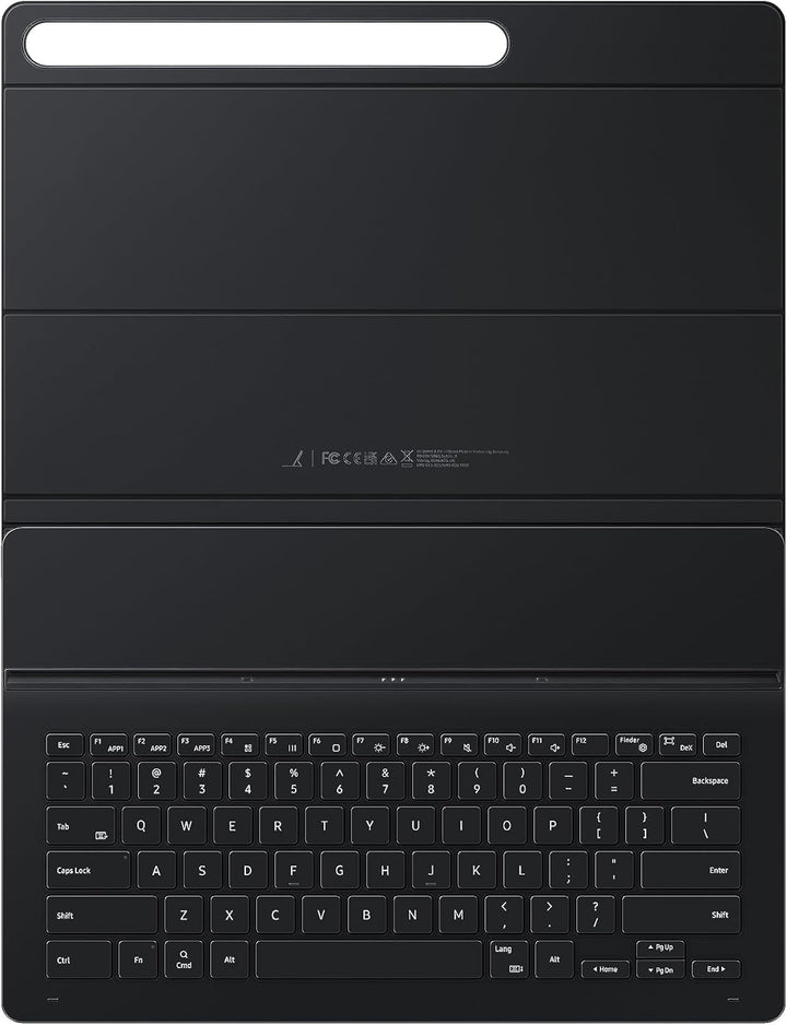 Samsung Book Cover Slim Galaxy Tab S9 Ultra Schwarz Tastatur S-Pen Aufbewahrung Book Cover Keyboard