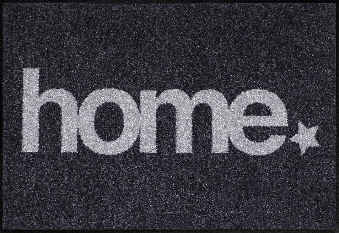 Salonloewe Fussmatte waschbar Welcome Home Home Star 50x75 cm Eingangs-Matte Fussabtreter Willkommen