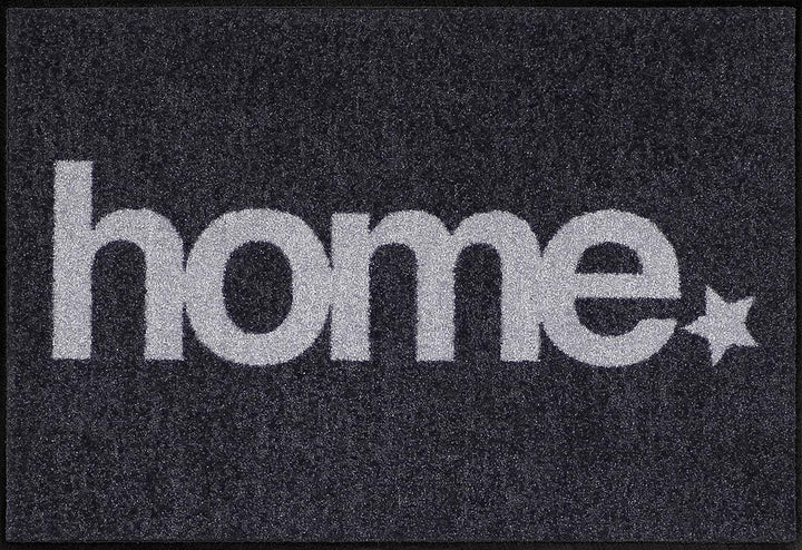 Salonloewe Fussmatte waschbar Welcome Home Home Star 50x75 cm Eingangs-Matte Fussabtreter Willkommen
