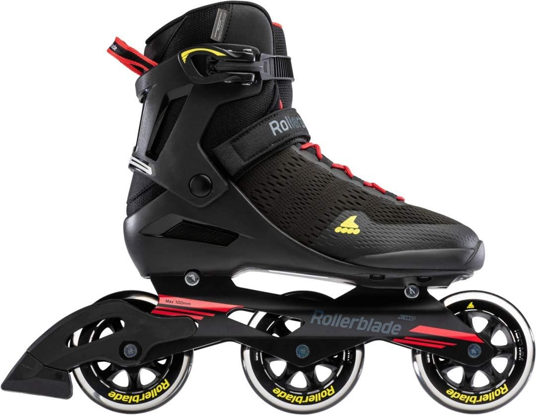 Rollerblade Herren Sirio 100 3wd Inlineskate 275 Black/Red, 275 Black/Red