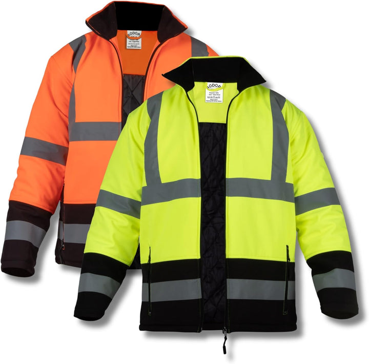 RODOPI FREEZ-Reflex Winter Arbeitsjacke Herren und Damen Gr.S-XXXL Reflektierende Jacke wasserdicht