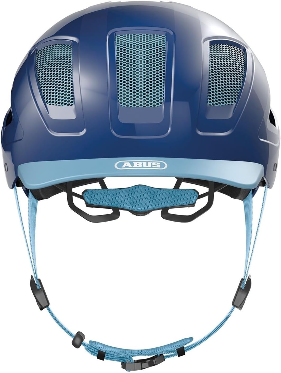 ABUS Stadthelm Hyban 2.0 - Fahrradhelm mit Rücklicht, ABS-Hartschale, guter Passform - für Damen und