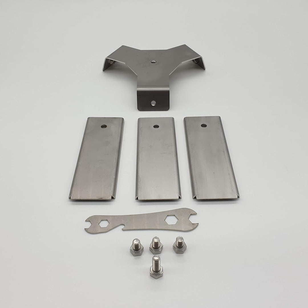 Feuerschale Fenit eine steckbare Feuerschale (Motiv Welle Edelstahl mit Fuss), Motiv Welle Edelstahl