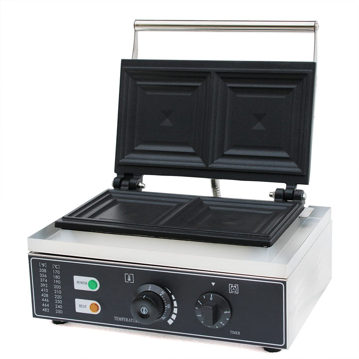 220V 1500W 2-Slice Kommerzielle Elektrische Sandwich Maschine Maker Sandwichmaker Sandwichtoaster An