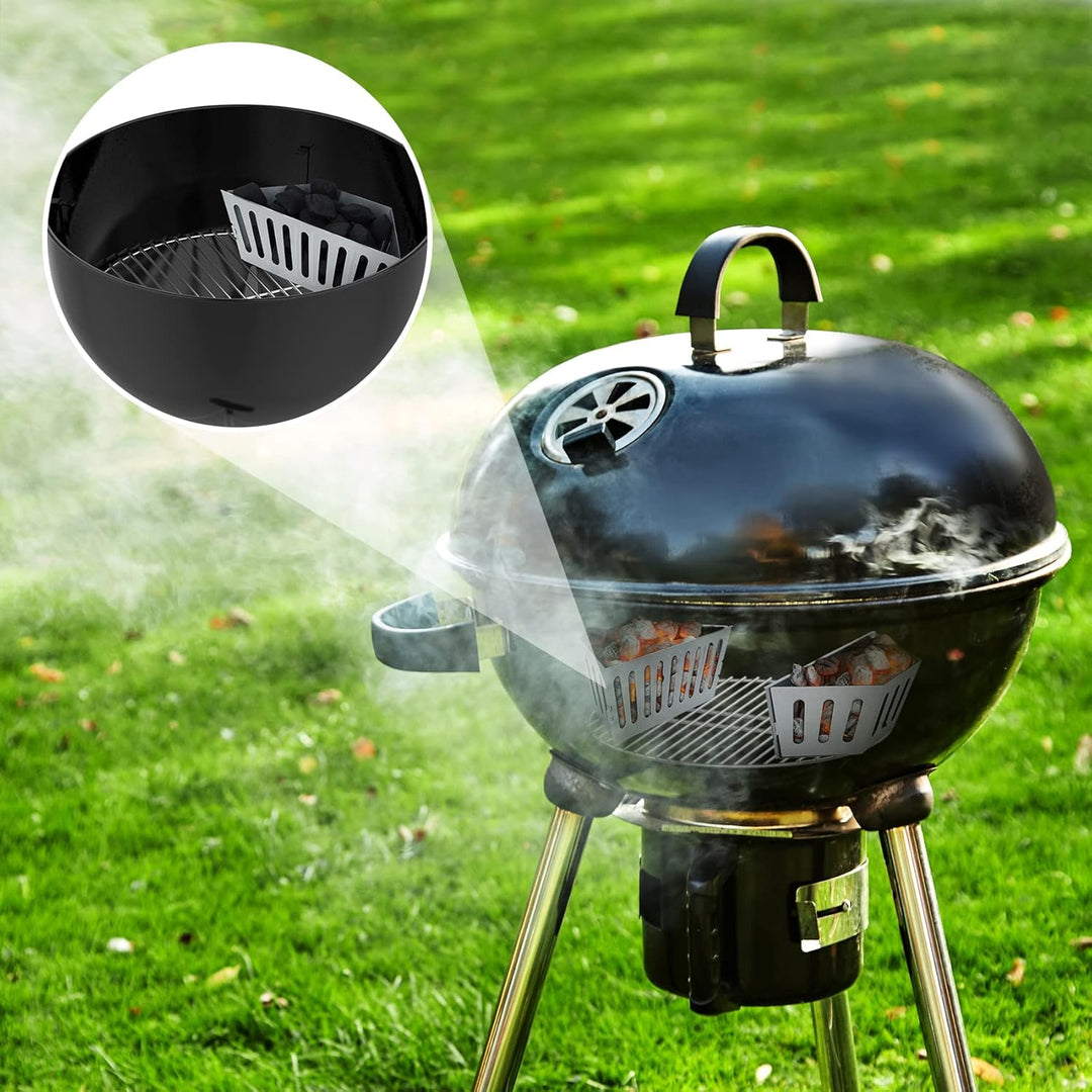 onlyfire Kohlekorb für Weber 57/67cm Holzkohlegrills, Holzkohlekörbe Kugelgrill, Direktes und Indire