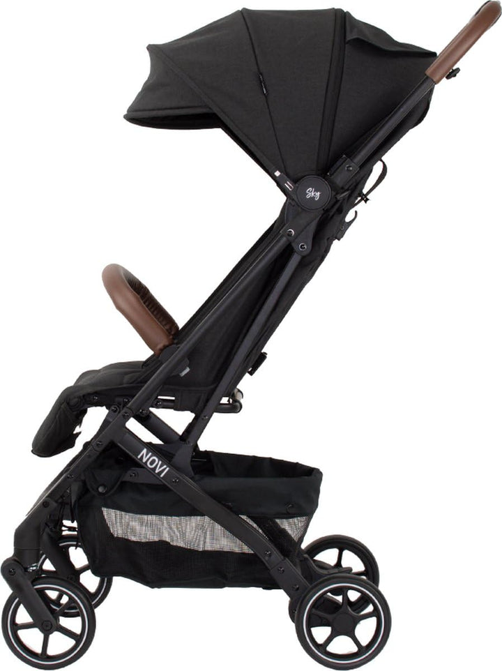 Novi Baby® Sky Buggy - Schwarz - zusammenklappbar - Inklusive Becherhalter - Inklusive Regenschutz,