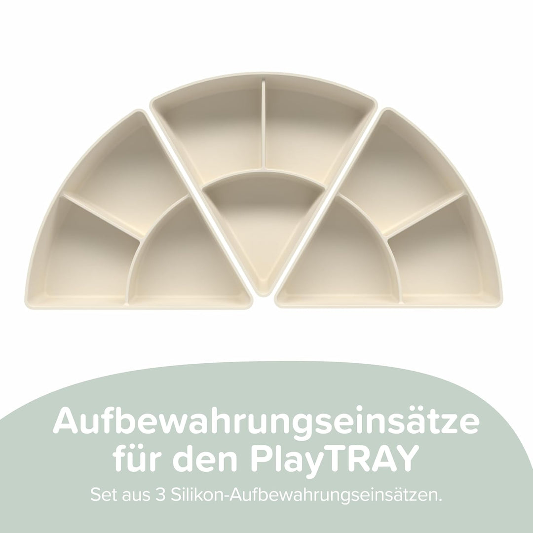 IInspire My Play – 3 x Sortier- und Ordnungsfächer aus Silikon – Kompatibel mit Sensory PlayTray – Z