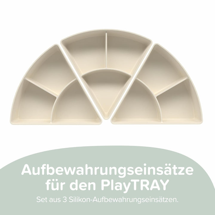 IInspire My Play – 3 x Sortier- und Ordnungsfächer aus Silikon – Kompatibel mit Sensory PlayTray – Z