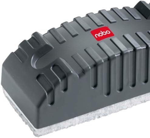 Nobo Whiteboard-Tafelwischer, Ideal für Dry Wipe Oberflächen, Schwarz, 34533421 Tafelwischer Löschfi