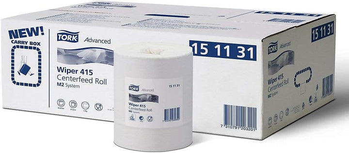 Tork Mehrzweck Papier-Wischtücher M2 1-lagig hochweiss 21,5cm x 275m 6 Rollen Innenabrollung M2