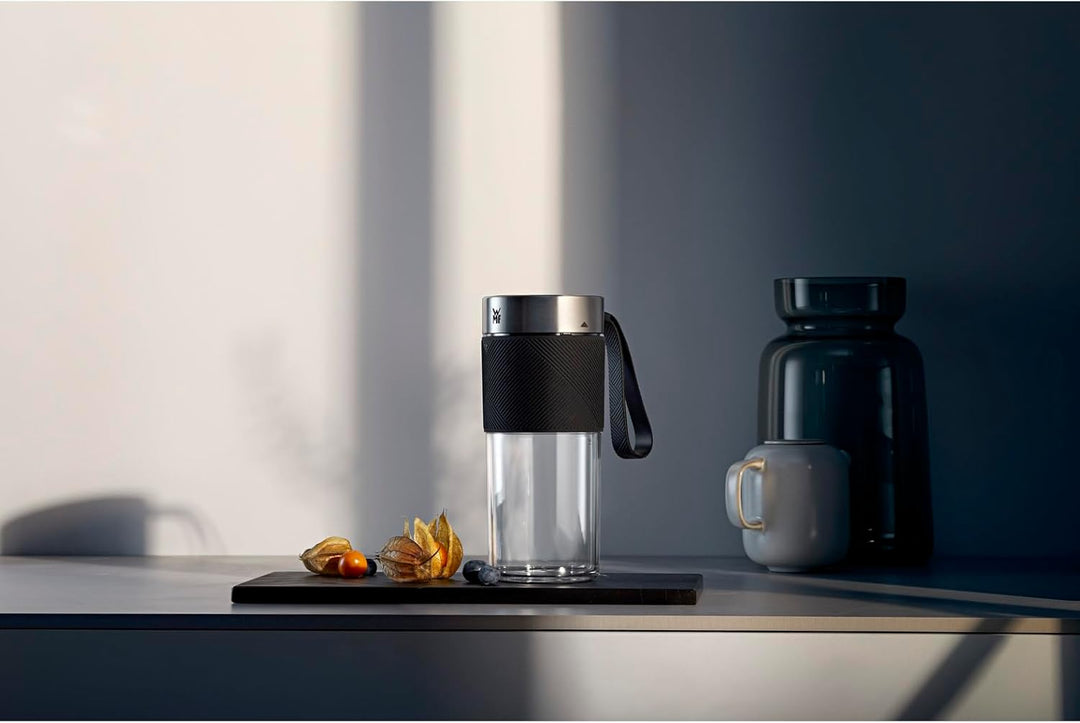WMF Küchenminis Mix on the Go 300 ml, Mini Mixer to Go, USB Mixer Smoothie Maker, aufladbarer Person