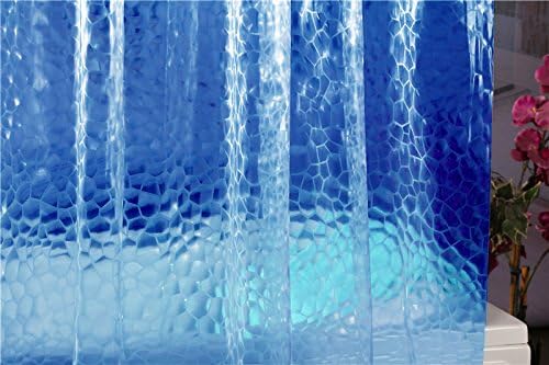 Adwaita Duschvorhang-Einlage, strapazierfähig, Eva-Kunststoff, schimmelfrei, 3D-Wasserwürfel, transp