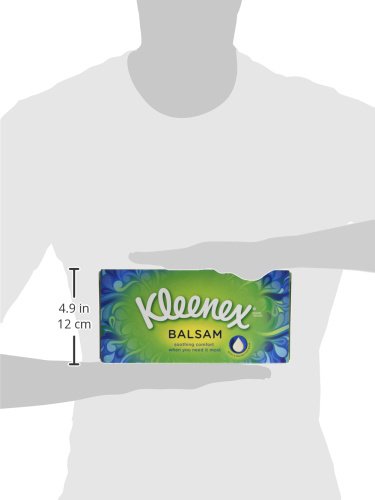 Kleenex Balsam Taschentücher - Packung mit 12 Stück 12 Stück (1er Pack), 12 Stück (1er Pack)