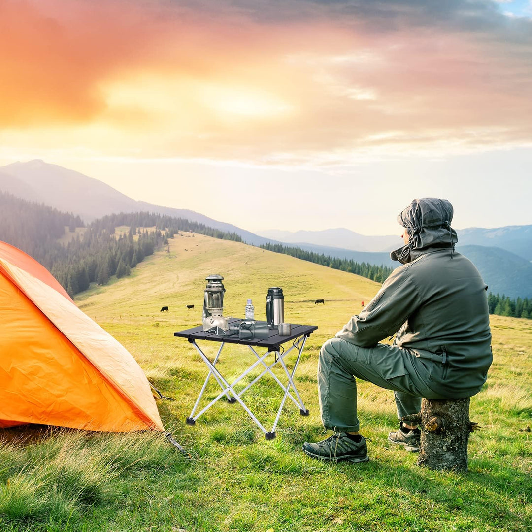 Campingtisch Klapptisch Camping, Aluminium Klapptisch Camping Tisch Faltbarer Picknick-Tisch Tragbar