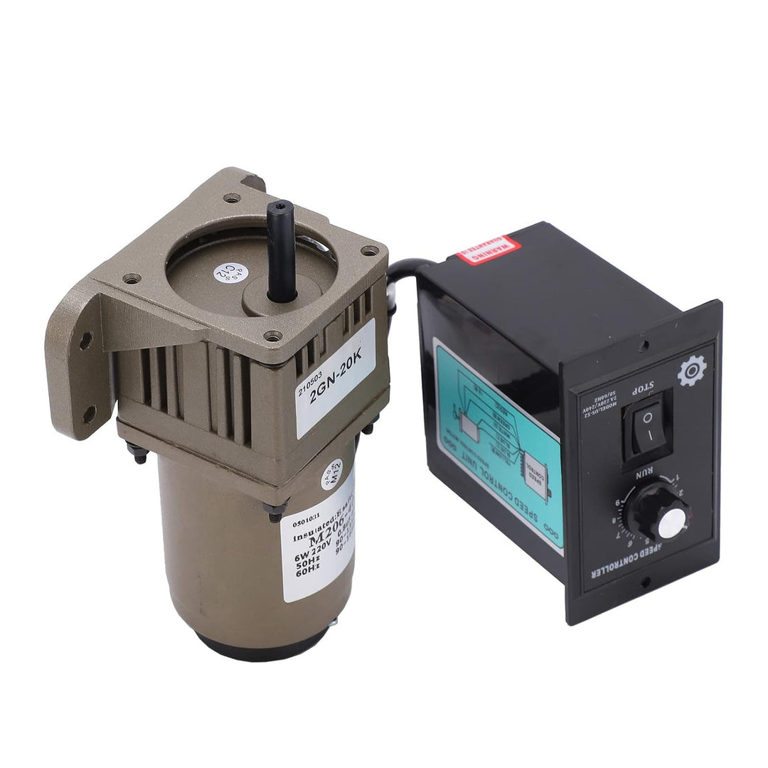 Elektrischer Getriebemotor, AC 220V 6W Einphasen-Asynchrongetriebemotor Verzögerung einstellbare Dre