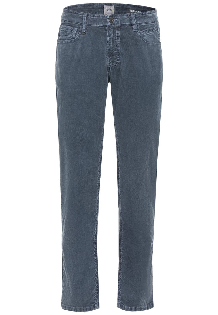 camel active Herren Regular Fit 5-Pocket Hose 42W / 34L Blau, 42W / 34L Blau