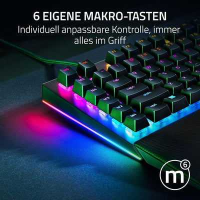 Razer BlackWidow V4 (Yellow Switch) - Mechanische Gaming-Tastatur mit Razer Chroma RGB (Mechanische