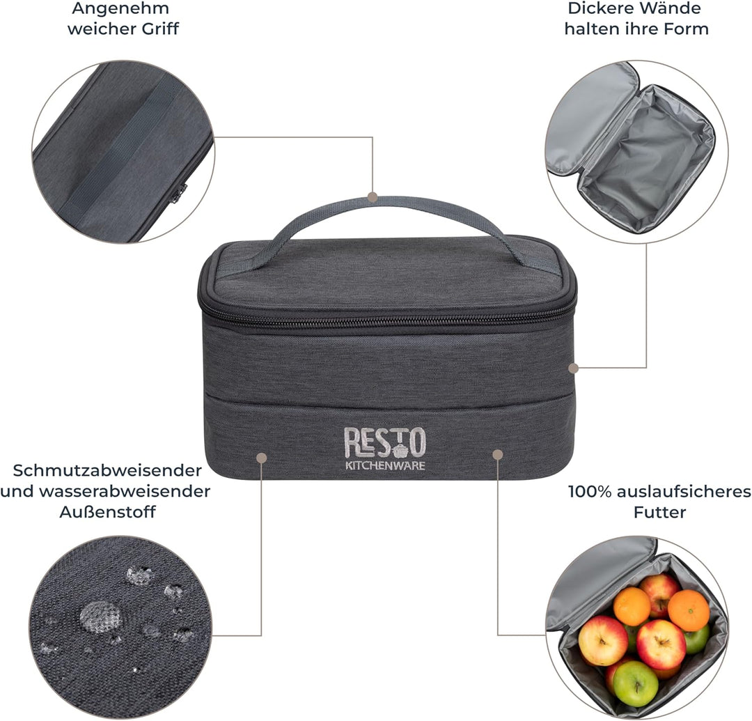 Bequeme Faltbare Thermotasche 1,7 L, 3,5 L oder 6 L - Perfekte Lunchtasche für Damen & Herren, Kalte