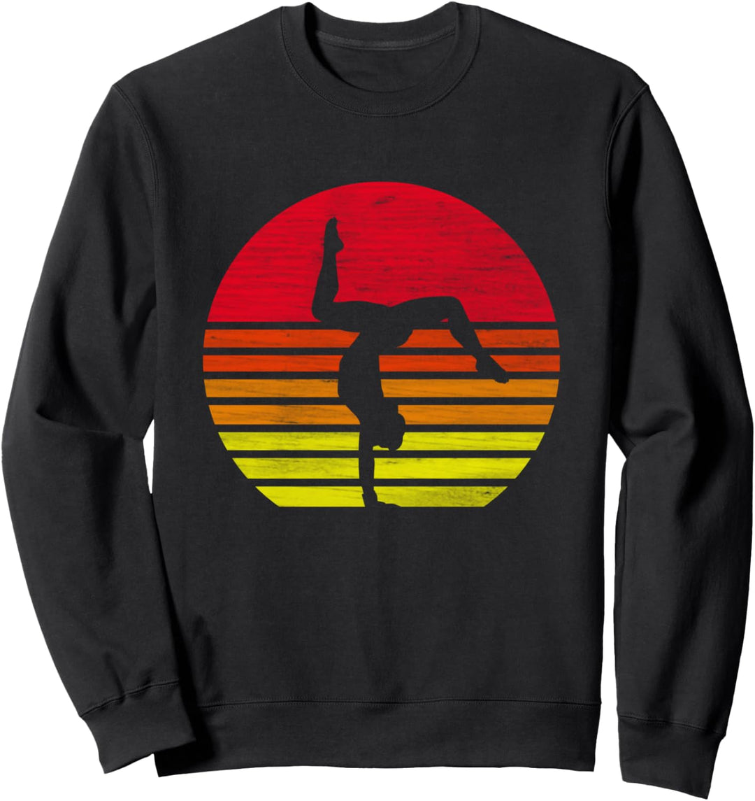 Retro Turner Turnerin Handstand Silhouette Sweatshirt