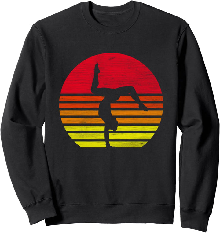 Retro Turner Turnerin Handstand Silhouette Sweatshirt