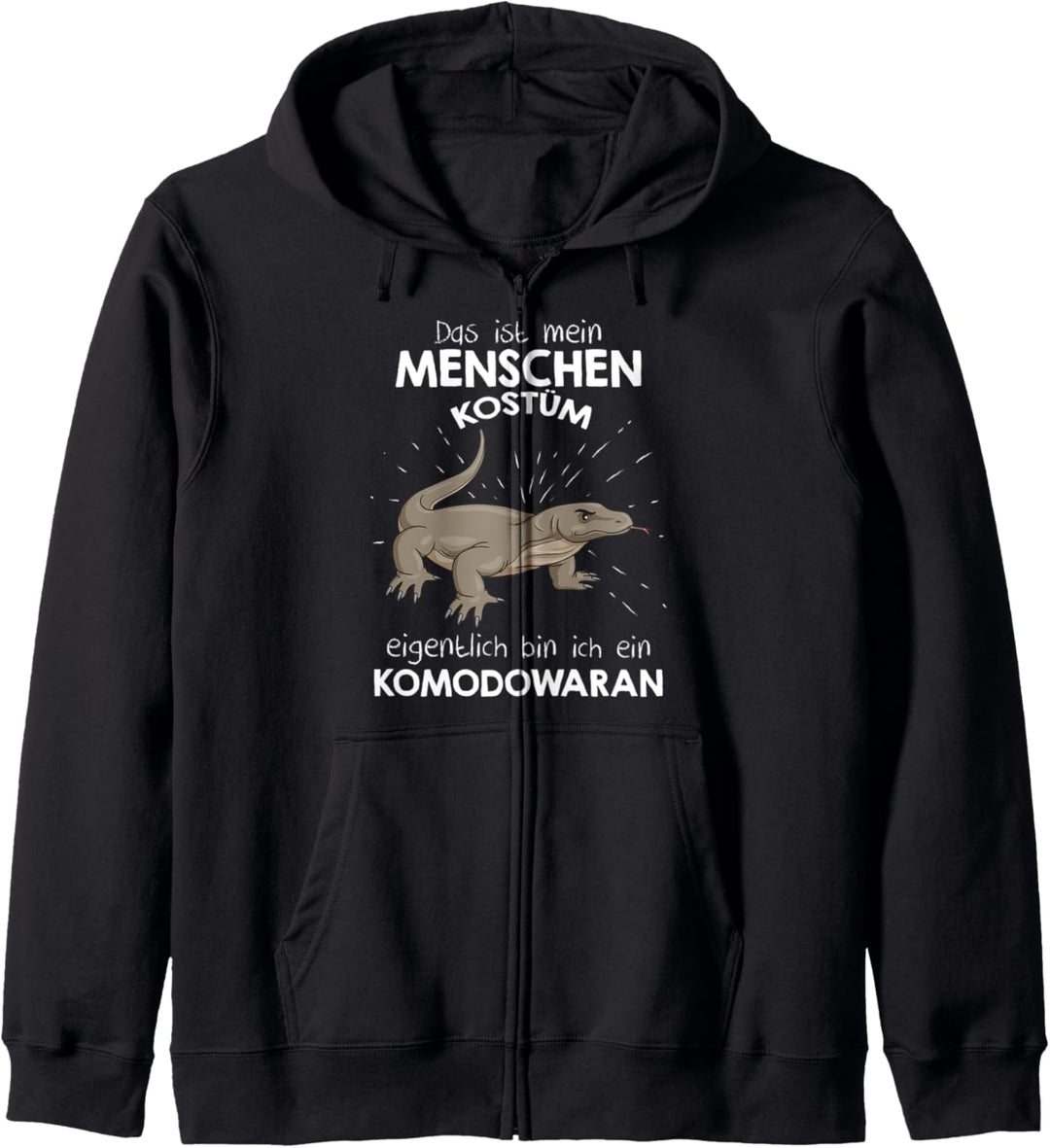 Mein Menschen Kostüm Bin ich ein Komodowaran, Halloween Kapuzenjacke