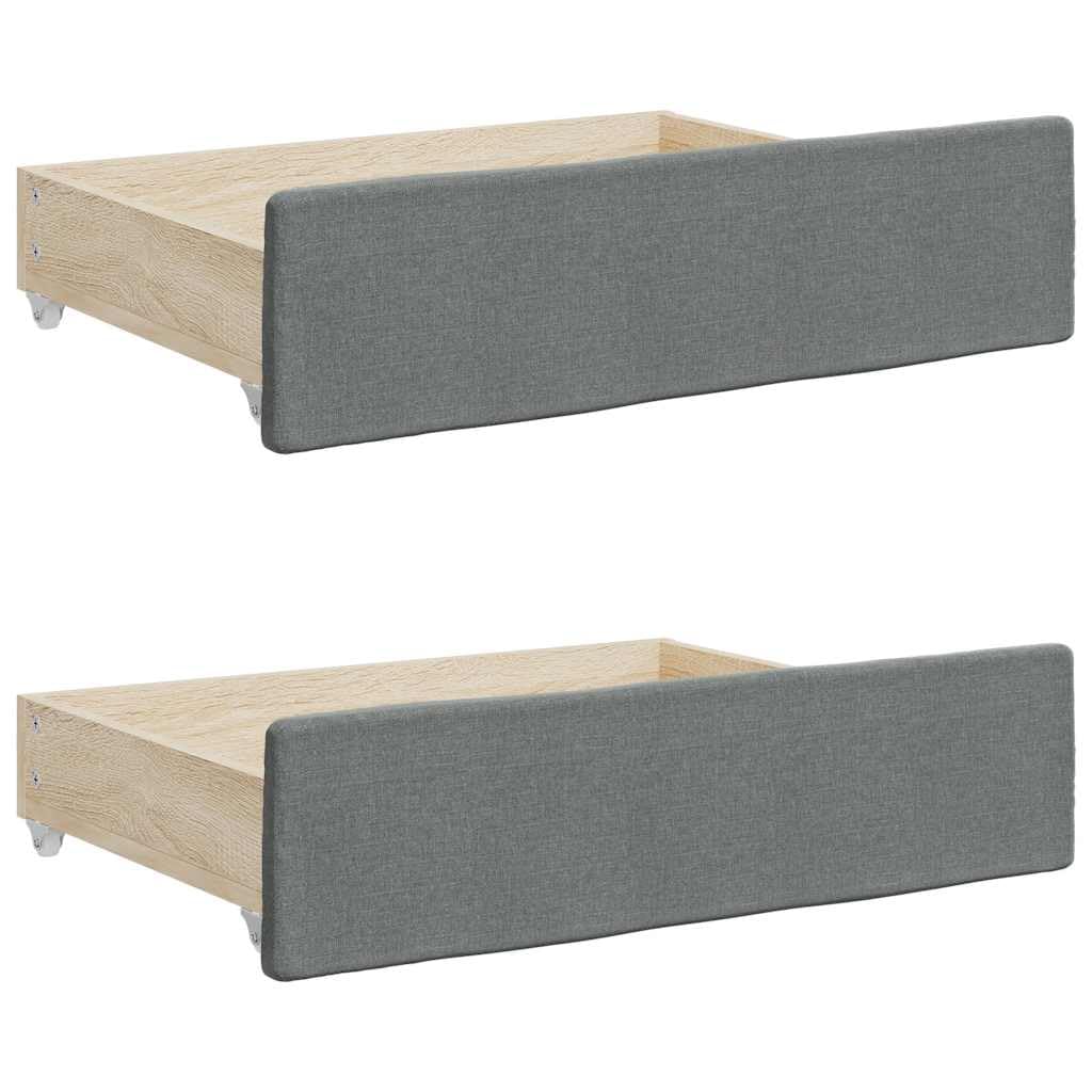 vidaXL Bettschubladen 2 STK., Bettkasten mit Rollen, Schubkasten Schublade für Bett, Bettschubkasten