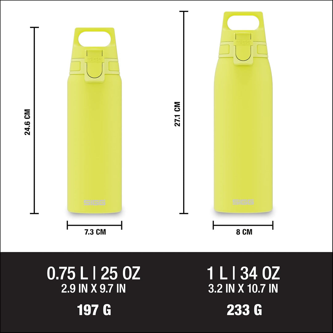 SIGG - Edelstahl Trinkflasche - Shield ONE - Für Kohlensäurehaltige Getränke Geeignet - Auslaufsiche