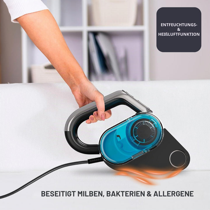 BLACK+DECKER - Handstaubsauger Dust Mites 400W | 12Kpa Saugkraft | 253,7nm UV-Antibakterielle Lampe